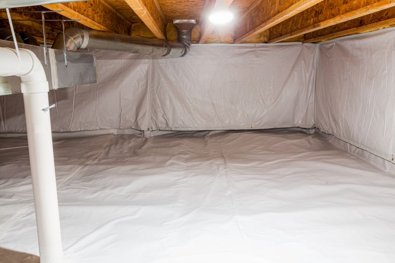 Encapsulated Crawlspace with Vapor Barrier